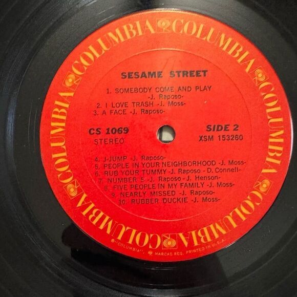 The Sesame Street Book & Record. Original Cast 1970 Vtg Vinyl Record CS 1069 - Picture 11 of 13